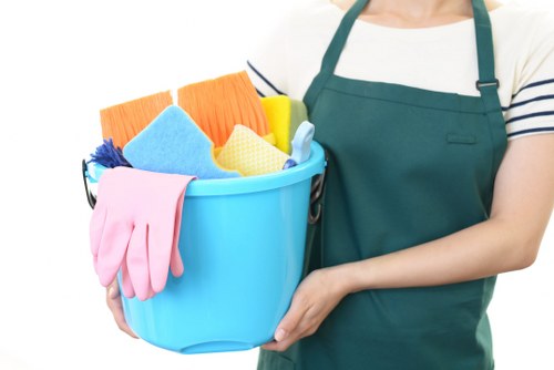 Professional cleaners working in a South Kensington home